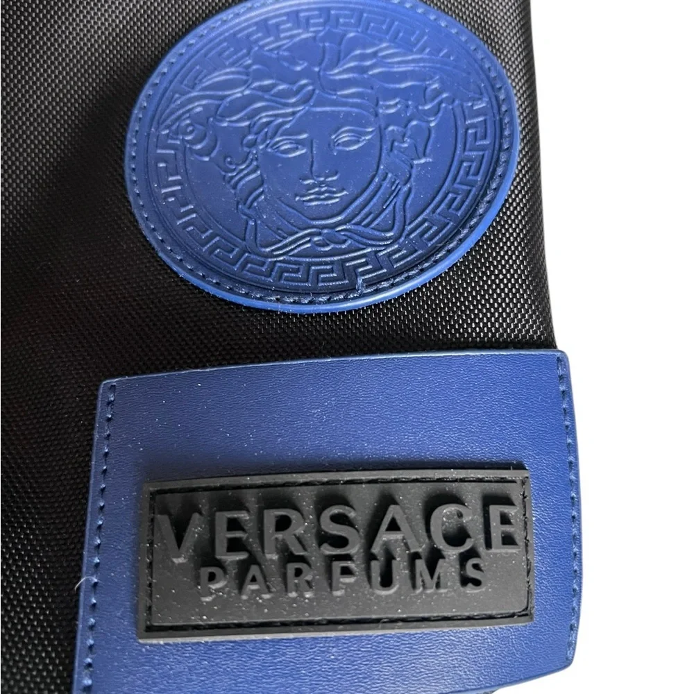 Versace Black and Blue Men's Backpack/Rucksack, new without tags